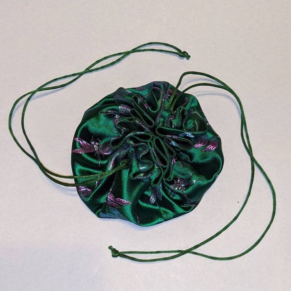 Netique Jewelry bag - in original box, dragonfly pattern, silk - Picture 1 of 4